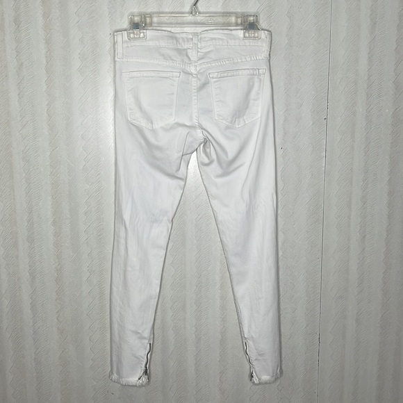 FLYING MONKEY distressed white jeans Size 27 - Picture 3 of 5